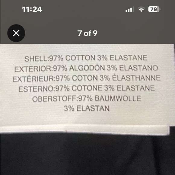 Michael Kors Black A-Line Button front skirt. Size 12. - Picture 9 of 9